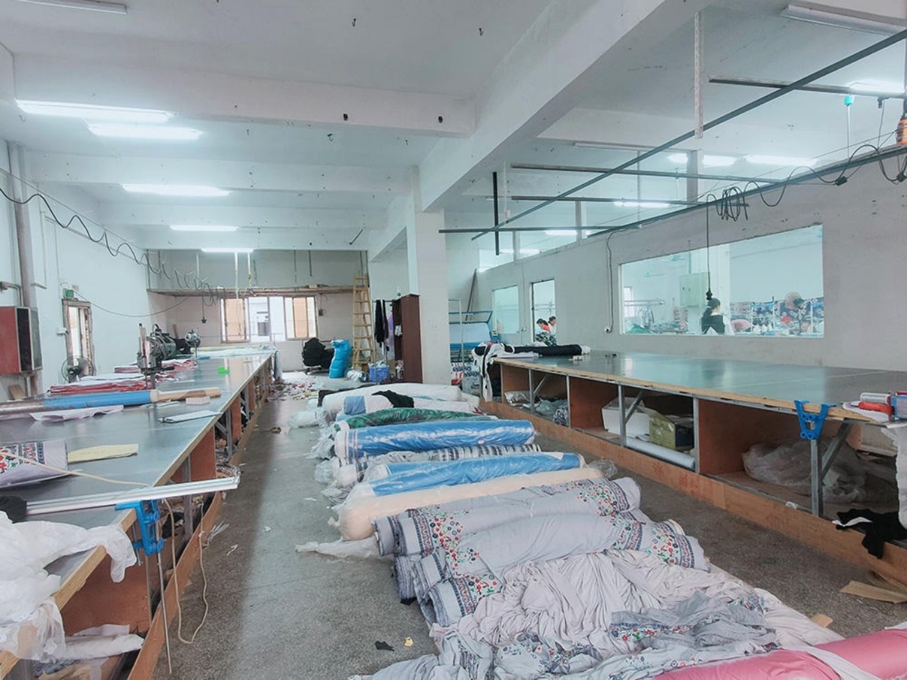 Bridal Fabric Cutting and Material Preparation