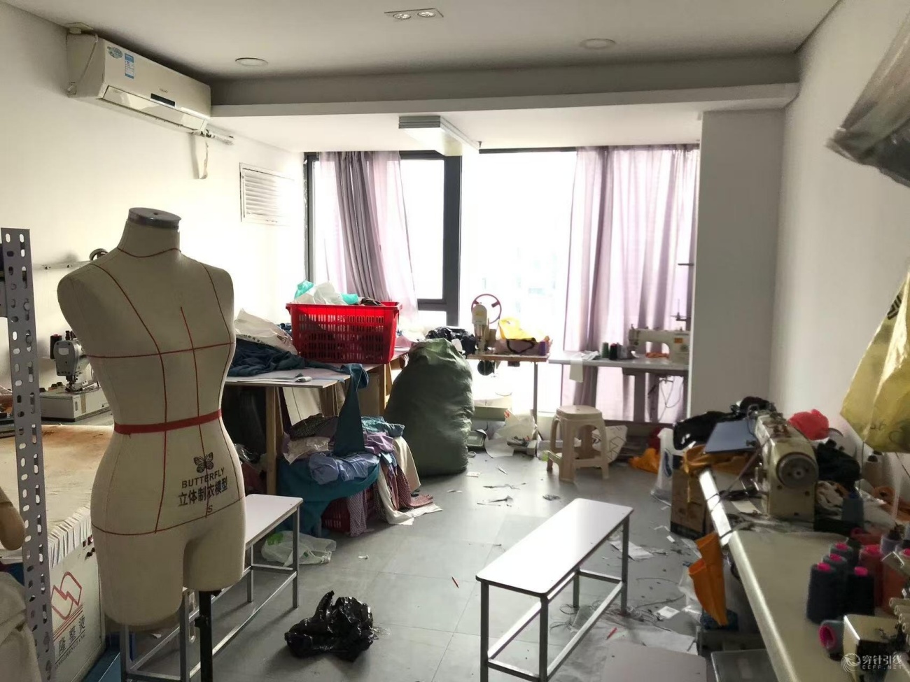 Bridal Sample Sewing Studio and Dress Form