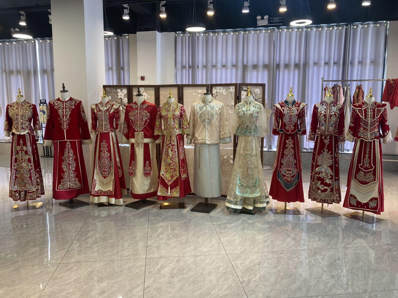 Traditional Wedding Garment Sample Display